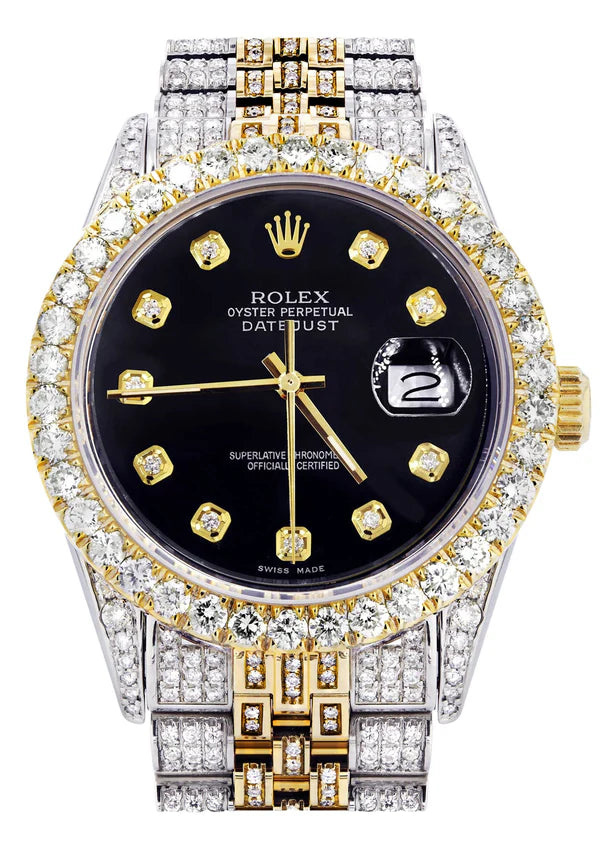 iced out rolex (black face face)